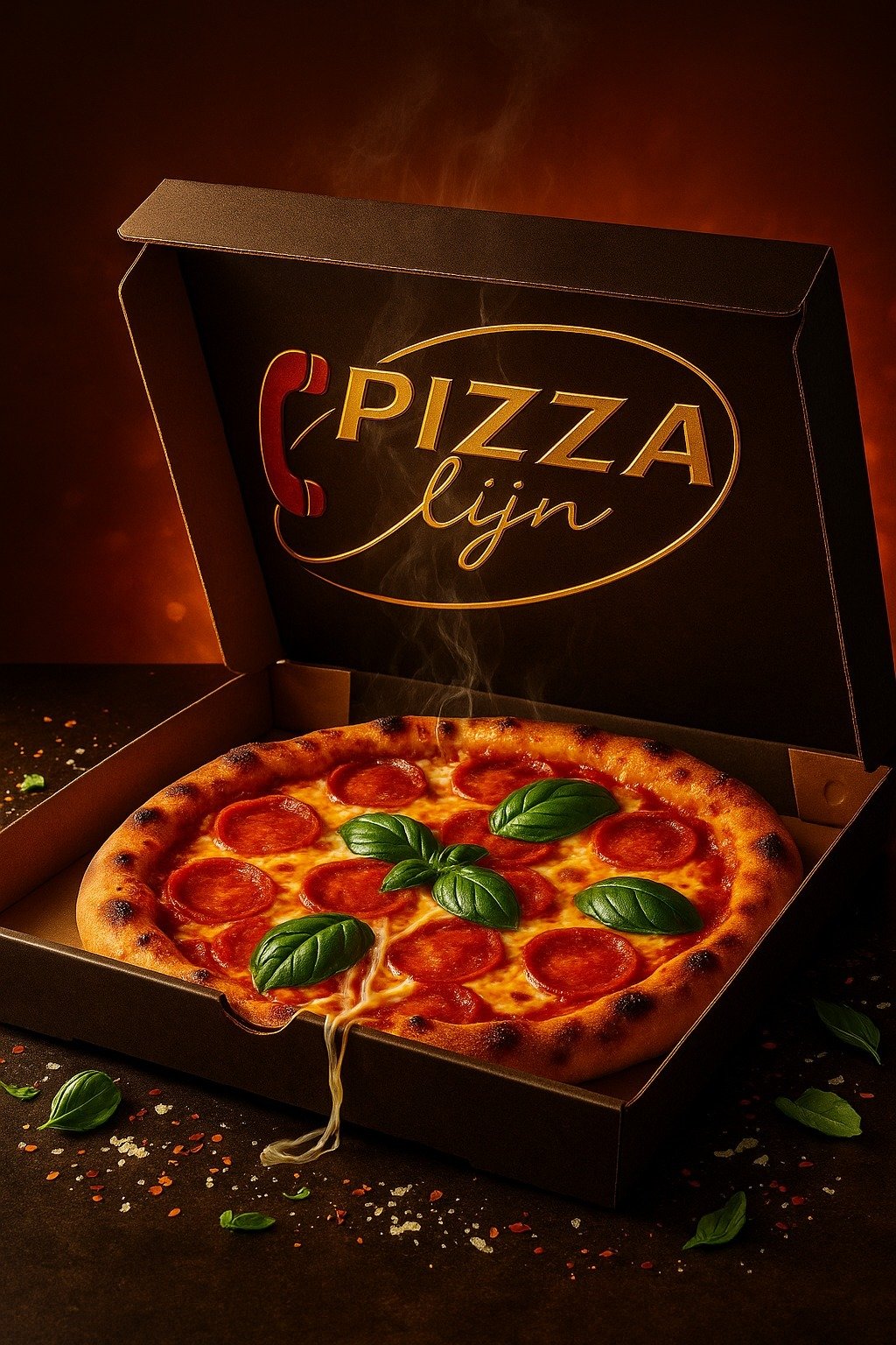AI visual – rode pizzadoos
